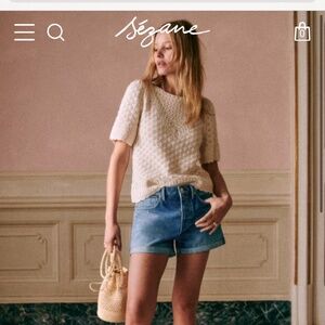 BNWT sezane Lalia top